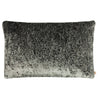 Kai Lynx Velvet Jacquard Rectangular Cushion Cover in Ebony