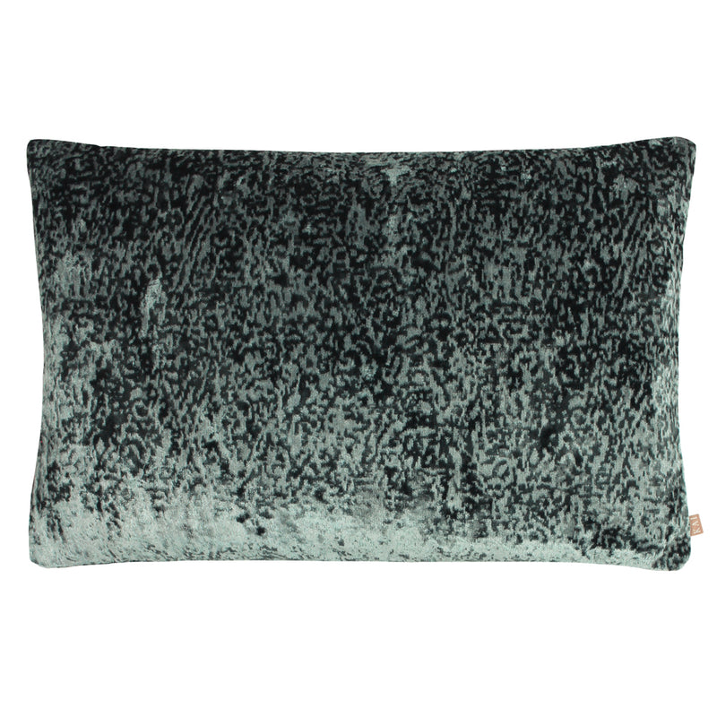 Kai Lynx Velvet Jacquard Rectangular Cushion Cover in Oasis