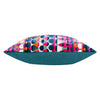 Geometric Multi Cushions - Metro Abstract Velvet Jacquard Feather Filled Cushion Multicolour Furn