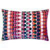Geometric Multi Cushions - Metro Abstract Velvet Jacquard Feather Filled Cushion Multicolour Furn