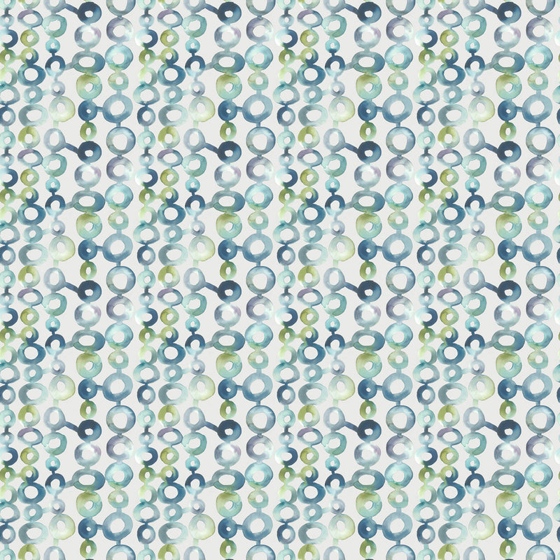 Voyage Maison Macapa Printed Cotton Fabric in Ocean