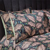 EW by Edinburgh Weavers Magali Tropical Cotton Sateen Printed Piped Pillowcase Pair in Mint