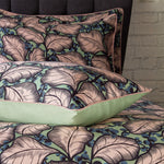 EW by Edinburgh Weavers Magali Tropical Cotton Sateen Printed Piped Pillowcase Pair in Mint