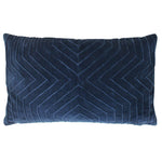 furn. Mahal Geometric Cushion Cover in Navy