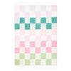 Check Multi Throws - Maisie Checked Tasselled Throw Aqua Blossom Furn