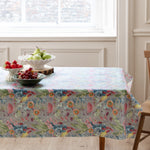 Floral Multi Fabric - Maizey Oil Cloth Fabric (By The Metre) Persimmon Voyage Maison