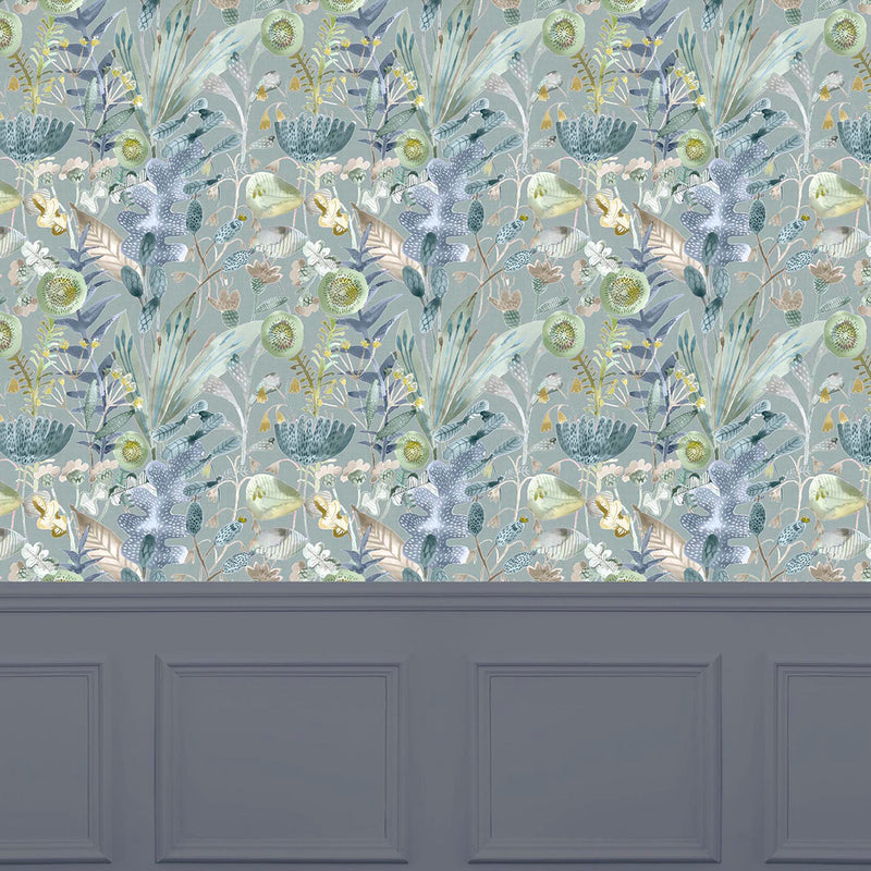 Voyage Maison Maizey 1.4m Wide Width Wallpaper in Cornflower