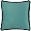 Floral Green Cushions - Marjoelle Flowers  Printed Velvet Cushion Cover Multicolour Paoletti