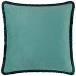 Floral Green Cushions - Marjoelle Flowers  Printed Velvet Cushion Cover Multicolour Paoletti