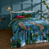 Animal Blue Bedding - Majorelle Exotic Duvet Cover Set Azure Blue Paoletti