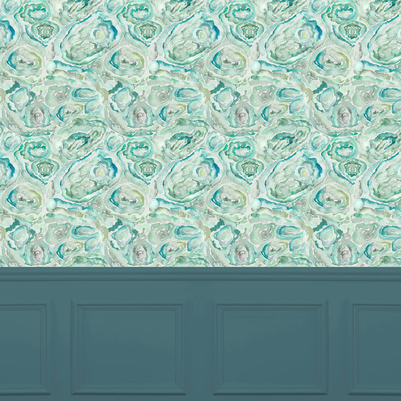 Voyage Maison Malachite 1.4m Wide Width Wallpaper in Emerald