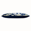 Paoletti Malaysian Palm Foil Printed Cushion Cover in Navy