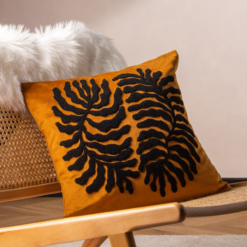 furn. Maldive Tufted Cushion Cover in Ginger