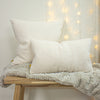 furn. Malham Fleece Rectangular Cushion Cover in Ivory