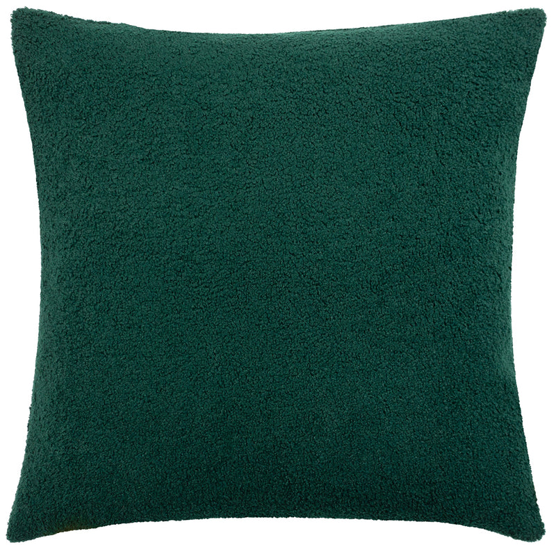 furn. Malham Fleece Rectangular Cushion Cover in Emerald