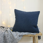 furn. Malham Fleece Square Cushion Cover in Royal