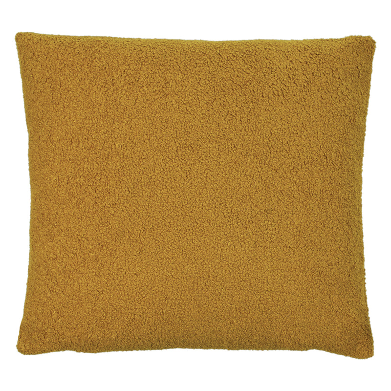 furn. Malham Fleece Square Cushion Cover in Saffron