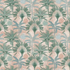 furn. Malaysian Wallpaper in Blush/Green