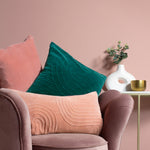 furn. Mangata Soft Velvet Cushion Cover in Blush