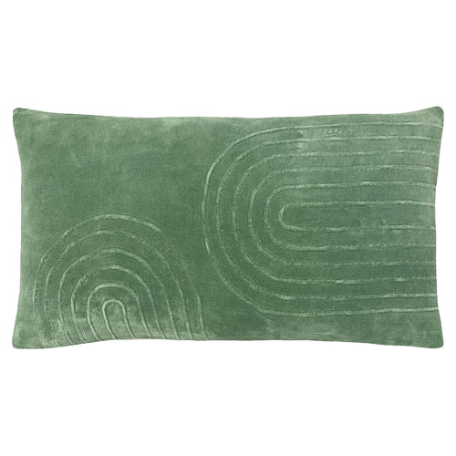 furn. Mangata Soft Velvet Cushion Cover in Eucalyptus