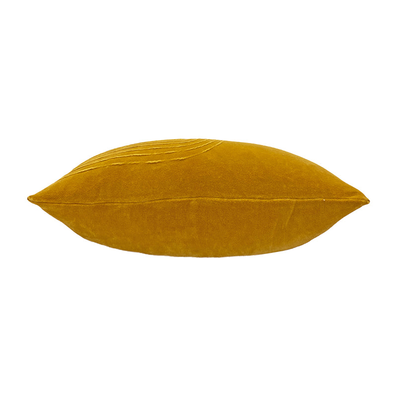 furn. Mangata Soft Velvet Cushion Cover in Ochre