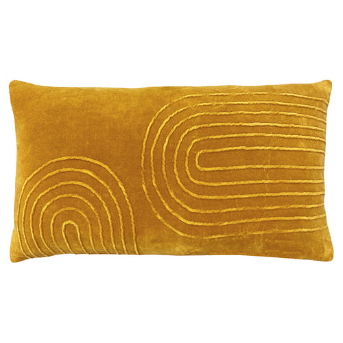 furn. Mangata Soft Velvet Cushion Cover in Ochre