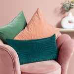 furn. Mangata Soft Velvet Cushion Cover in Teal