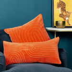 furn. Mangata Soft Velvet Cushion Cover in Orange