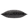 Geometric Black Cushions - Manhattan Velvet Cushion Cover Charcoal Paoletti