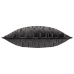Geometric Black Cushions - Manhattan Velvet Cushion Cover Charcoal Paoletti