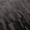 Geometric Black Cushions - Manhattan Velvet Cushion Cover Charcoal Paoletti