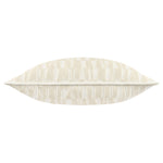 Geometric Cream Cushions - Manhattan Velvet Cushion Cover Ivory Paoletti
