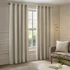 Geometric Cream Cushions - Manhattan Velvet Cushion Cover Ivory Paoletti