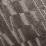 Geometric Brown Cushions - Manhattan Velvet Cushion Cover Mink Paoletti