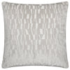 Geometric Grey Cushions - Manhattan Velvet Cushion Cover Silver Paoletti