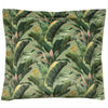 Evans Lichfield Manyara Leaves Square Cushion Cover in Forest