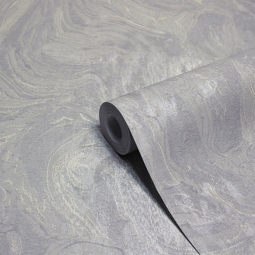 Paoletti Marble Vinyl Wallpaper Sample in Grey