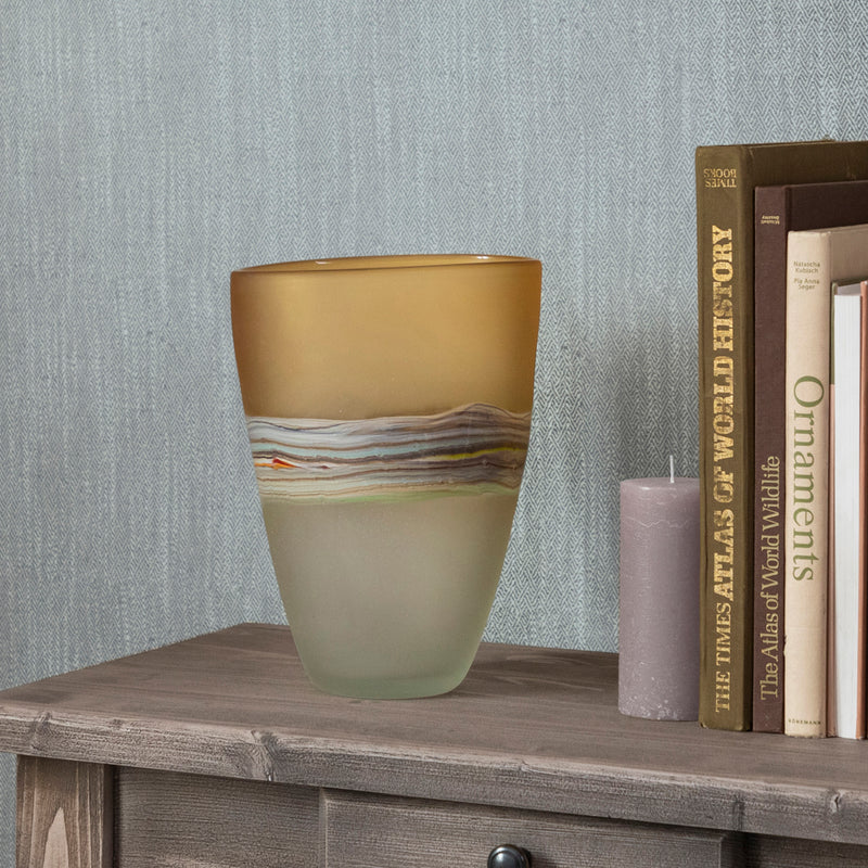 Voyage Maison Marcellus Frosted Vase in Citrine