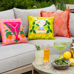 Abstract Green Cushions - Margarita Outdoor Cushion Cover Lime furn.