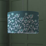 Abstract Blue Lighting - Mariani Eva Printed Lamp Shade Teal Voyage Maison