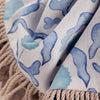 Abstract Blue Throws - Mariani Printed Fringe Throw Cobalt Voyage Maison