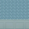 Abstract Blue Wallpaper - Mariani  1.4m Wide Width Wallpaper (By The Metre) Teal Voyage Maison