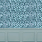 Abstract Blue Wallpaper - Mariani  1.4m Wide Width Wallpaper (By The Metre) Teal Voyage Maison