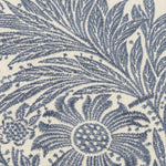 Floral Blue Cushions - Marigold Embroidered Cushion Cover Indigo Morris & Co