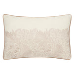 Floral White Cushions - Marigold Embroidered Cushion Cover Stone Morris & Co