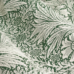 Floral Green Curtains - Marigold Floral Jacquard Pencil Pleat Curtains Leaf Green Morris & Co