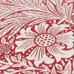 Floral Red Cushions - Marigold Piped Jacquard Cushion Cover Russet Morris & Co