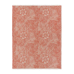 Floral Orange Throws - Marigold Jacquard Throw Russet Morris & Co