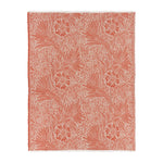 Floral Orange Throws - Marigold Jacquard Throw Russet Morris & Co