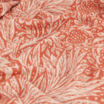 Floral Orange Throws - Marigold Jacquard Throw Russet Morris & Co